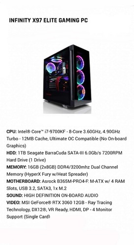 Infinity x97 gaming - gaming, pc